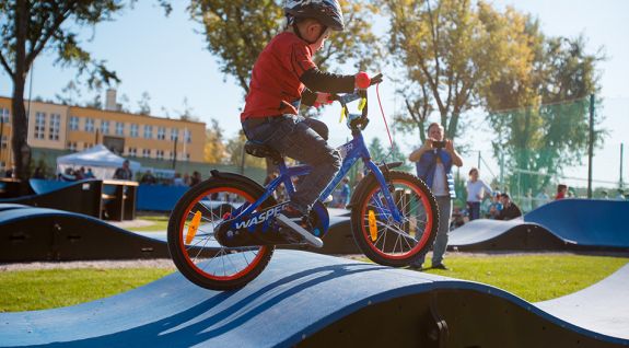 Pumptrack composito adattato per ogni utente