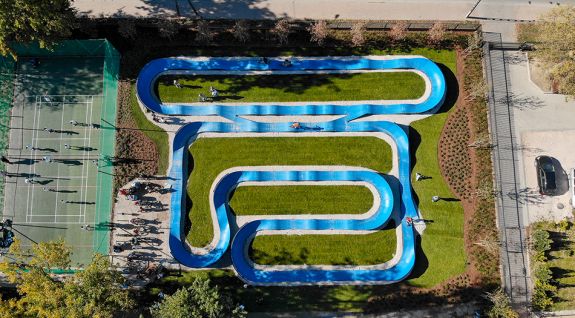 Parco giochi per biciclette o pumptrack